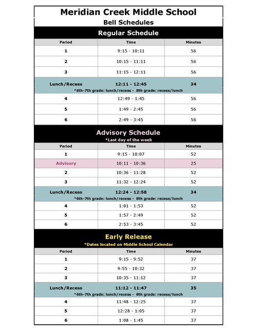 22/23 Bell Schedule